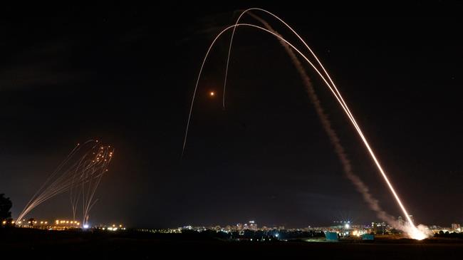 Hamas rockets towards Iron Dome